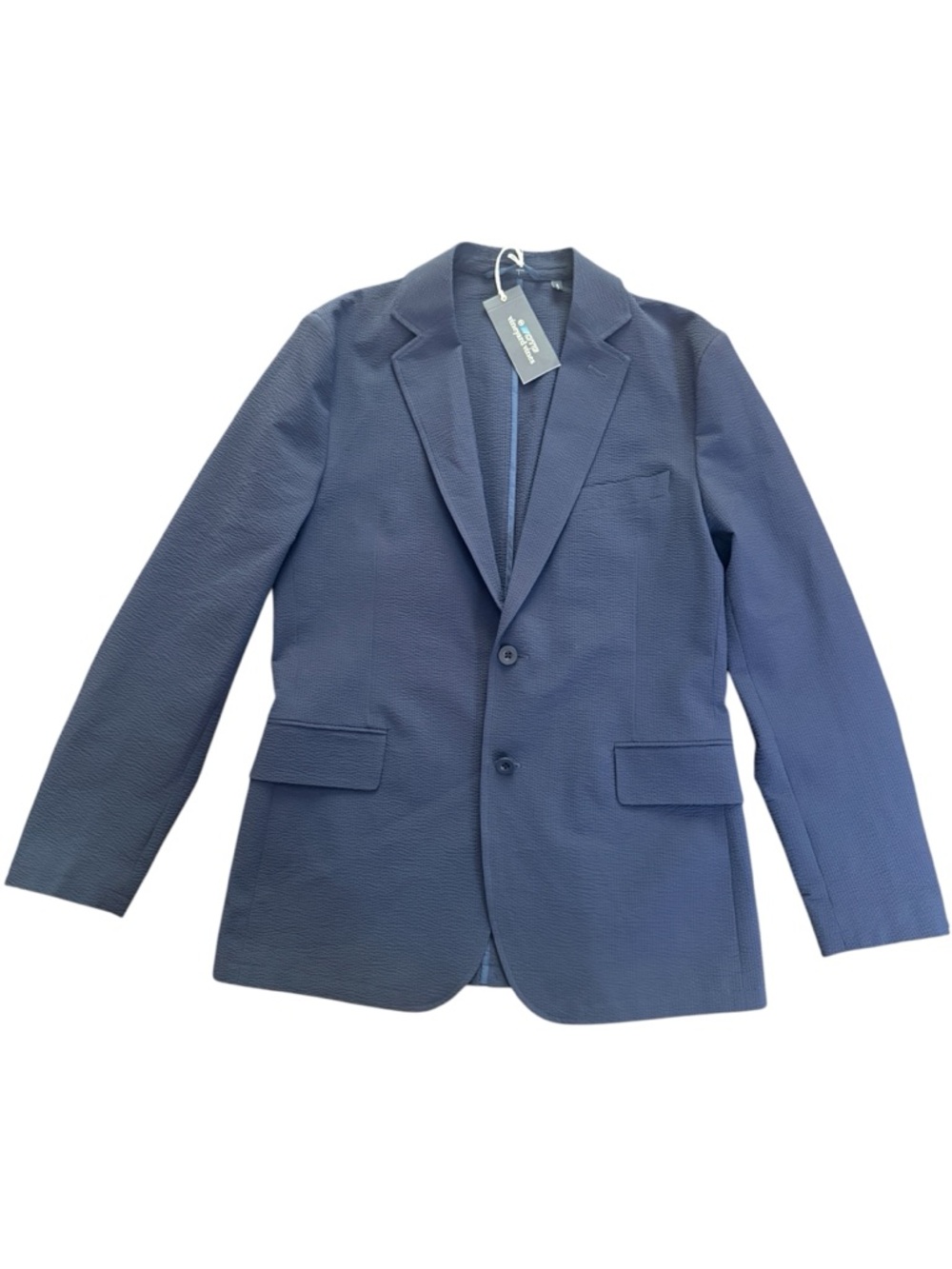 Vineyard Vines On-The-Go Seersucker Blazer Nautical Navy Men’s Size 38R NWT